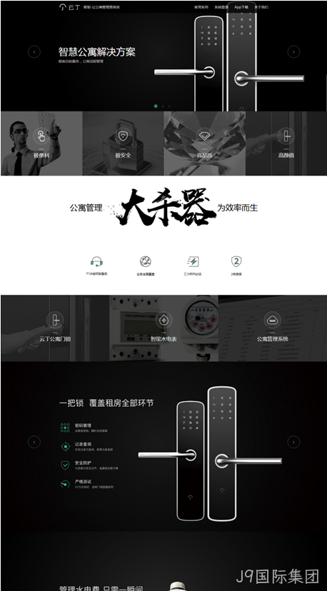 智能锁网站建设解决方案